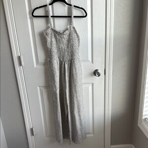 Striped Black and White Jumpsuit